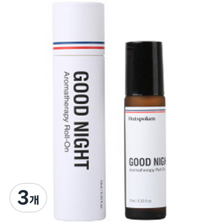 서하의집 아웃스포큰 아로마테라피 롤온 굿나잇 블렌딩, 10ml, 3개