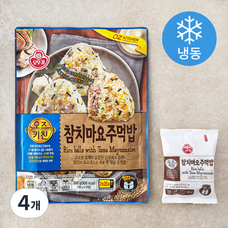 오뚜기 오즈키친 참치마요 주먹밥 (냉동), 500g, 4개
