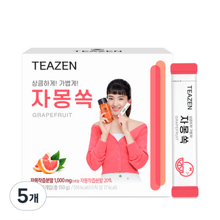 티젠 자몽쏙 분말차, 5g, 30개입, 5개