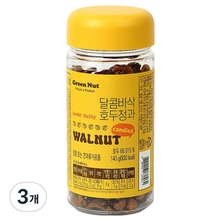 그린너트 달콤바삭 호두정과, 140g, 3개