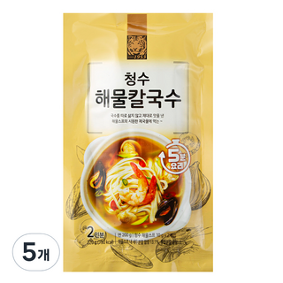 청수식품 청수 해물 칼국수, 220g, 5개