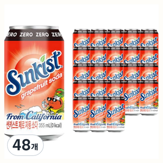 썬키스트 제로 자몽소다 355ml
