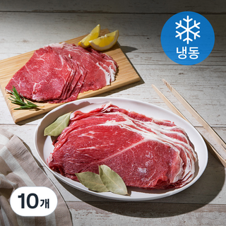 6다이닝 미국산 앞다리살 불고기/샤브샤브용 (냉동), 350g, 10개