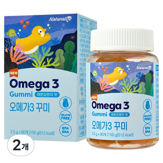 네추럴라이즈 오메가3 꾸미, 60정, 2개