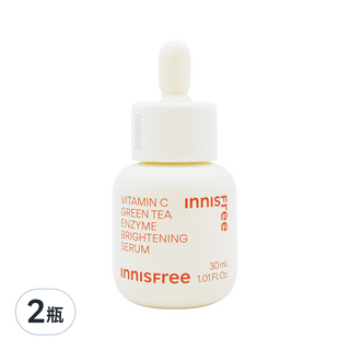 INNISFREE 漢拏山柑橘C亮白精華, 維他命C 綠茶酵素亮白精華液 30ml, 2瓶