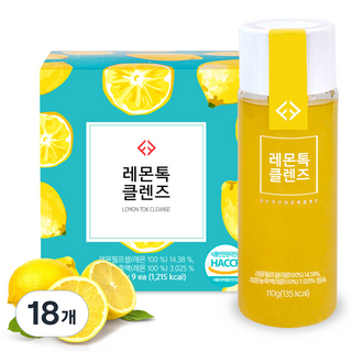 레몬톡클렌즈 해독주스, 110g, 18개