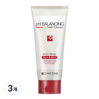 케어존 약산성 클렌징폼, 330ml, 3개