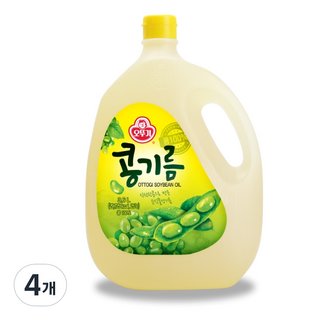 오뚜기 콩기름, 3.6L, 4개