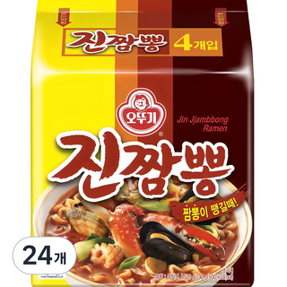 오뚜기 진짬뽕 130g, 24개 대표 이미지 - 짬뽕라면 추천