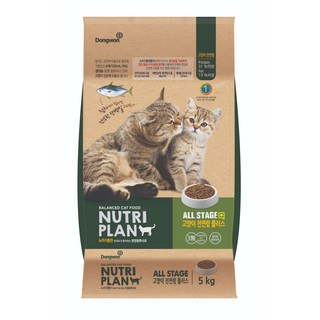 동원뉴트리플랜 고양이 전연령 건식사료, 참치, 5kg, 1개