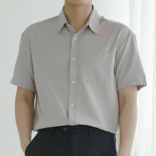 타운클로 남성용 여름용 스판 세미와이드핏 반팔 셔츠