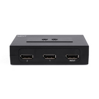 넥스트유 2대1 양방향 DisplayPort 수동 선택기, NEXT-2435DP, 1개