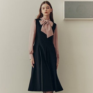 제로스트릿 플리츠 라인 원피스