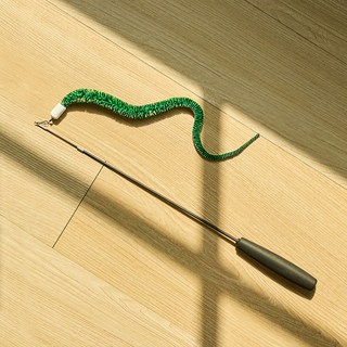 우다다맨숀 고양이 빅웜테일 낚시대 그린 1개 상품 이미지
