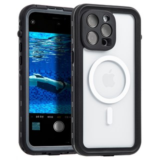 Imall CPIW iPhone 14 Pro 水下潛水艇防水手機殼 iPhone 14 Pro, 黑色, 1個