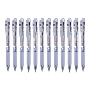 모나미 플립3 멀티펜 0.5mm, 라벤더(블랙 + 블루 + 레드), 12개