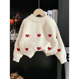 Arbe 여아용 모리스 하트 니트 상품 이미지