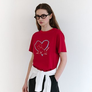 rolarola 女款HEART FRIENDS PUPPY T恤