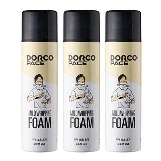 PACE 마일드 휘핑 쉐이빙폼, 250ml, 3개