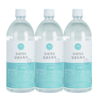 엄마랑아기랑 우리가족 살균소독제, 1L, 3개