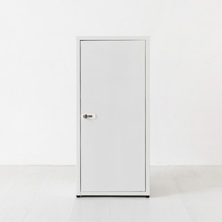 마켓비 리루아 캐비넷 1문 락커 350880, 화이트, 3단