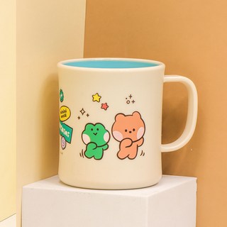 LiLFANT 兒童用Line Friends Mininikiyo雙色把手杯 L, 1個