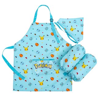 포켓몬스터 아동용 버디 앞치마 + 토시 + 두건 세트