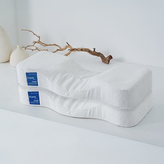 가누다 블루라벨 피아노 경추베개, 화이트, 2개