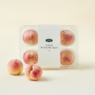프리미엄 부드러운 백도 복숭아 4~5입, 1kg, 1개