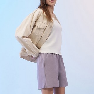 이젠벅 여성용 여름 라이트 허리밴딩 반바지