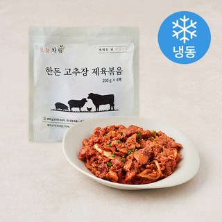 오늘차림 한돈 고추장 제육볶음 4개입 (냉동), 800g, 1개