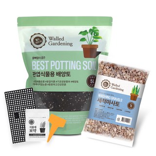 월드가드닝 관엽식물용 배양토 분갈이 5종 세트, 1개, 6L