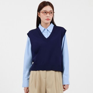 엘쏘 루즈핏 브이넥 니트 조끼