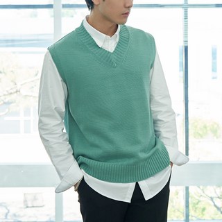 디엘크리 브이넥 니트조끼 베스트