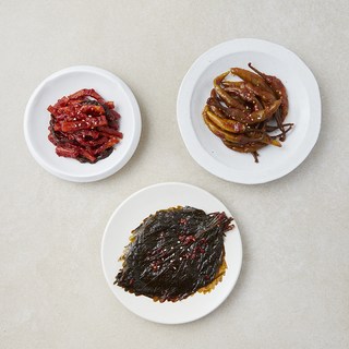 모두의집밥 싱글절임반찬 양념깻잎절임 90g + 양념고추절임 60g + 무말랭이무침 70g 세트, 1세트