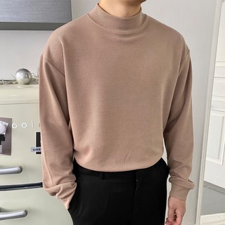 남성용 오티디 니트지 반폴라 티셔츠