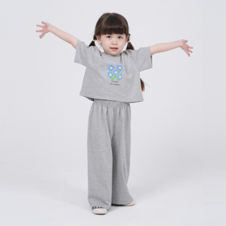 KIDSCOMO 女童款郊遊短袖上下套裝