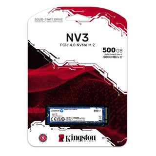 Kingston 金士頓 NV3 PCIe 4.0 NVMe M.2 2280 SSD固態硬碟, 500GB, SNV3S