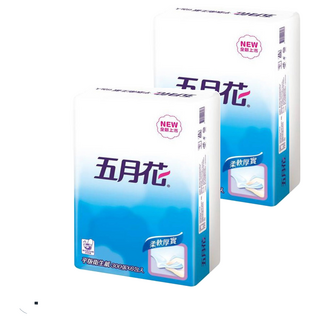 五月花 平版衛生紙 單層 300抽, 6包, 2袋