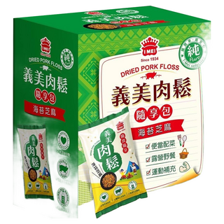 義美 純肉鬆隨享包 海苔芝麻 9包, 135g, 1盒