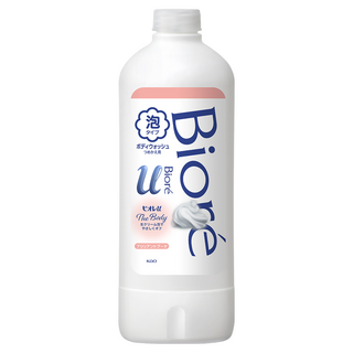 Biore 蜜妮 台灣公司貨 高彈潤沐浴慕絲 優雅花香 補充瓶, 450ml, 1瓶