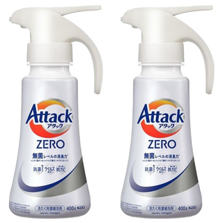 Attack 一匙靈 ZERO洗衣精 按壓式 400g, 2瓶