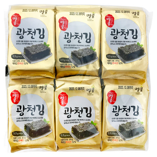 廣川海苔 韓國產 全羅道海苔 3.5克*12包, 42g, 1袋