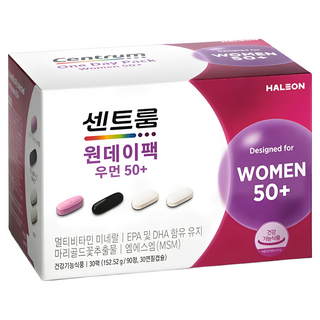 센트룸 원데이팩 우먼50+ 멀티비타민 152.52g, 30회분, 1개