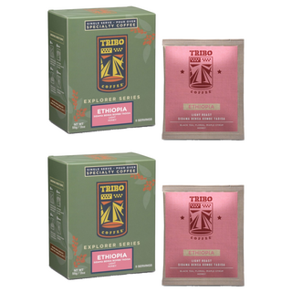 TRIBO COFFEE 衣索比亞 西達摩 班莎 橘光舞妓 蜜處理淺焙 濾掛式咖啡, 5包, 11g, 2盒