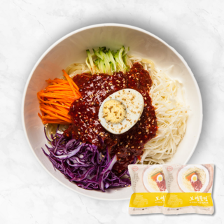 보영만두 쫄면 2인분 안매운맛, 510g, 2개