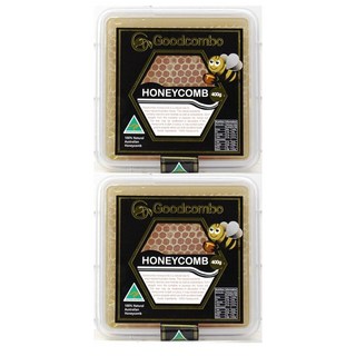 Goodcombo 굿콤보 호주 허니콤 벌집 꿀 400g 2팩, 2개