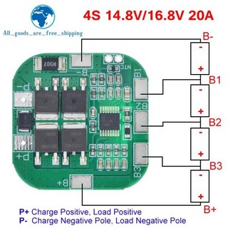 TZT 4셀 14.8V / 16.8V 20A 피크 리튬 이온 BMS PCM 배터리 보호 보드 – 18650 리튬 배터리용 전자 부품 18650 14.8v TZT 4셀 14.8V / 16.8V 20A 피크 리튬 이온 BMS PCM 배터리 보호 보드 – 18650 리튬 배터리용 전자 부품 18650 14.8v