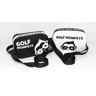골프 몽키즈 파우치(슬링)백, 블랙, 1개