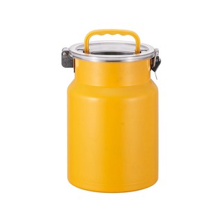SAHINER 잡곡 쌀통 스테인리스 강 5kg 10kg, 노란색, 1개